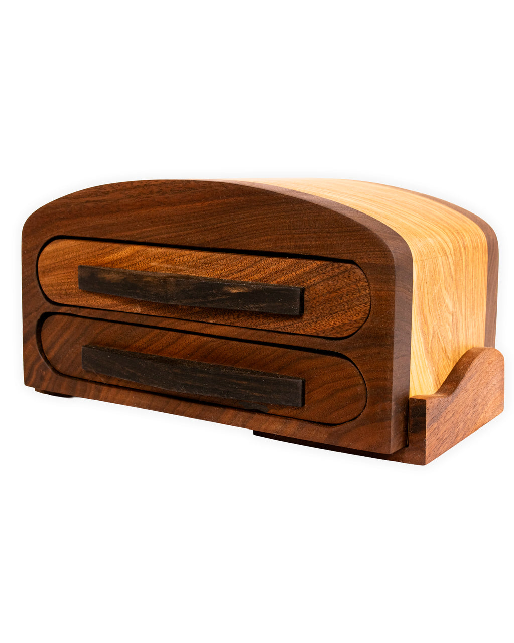 Two-Drawer Wooden Desk Organizer – Jewelry & Keepsake Box