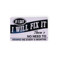 “I’ll Fix It” Funny Engraved Aluminum Wallet Card – Husband Gift