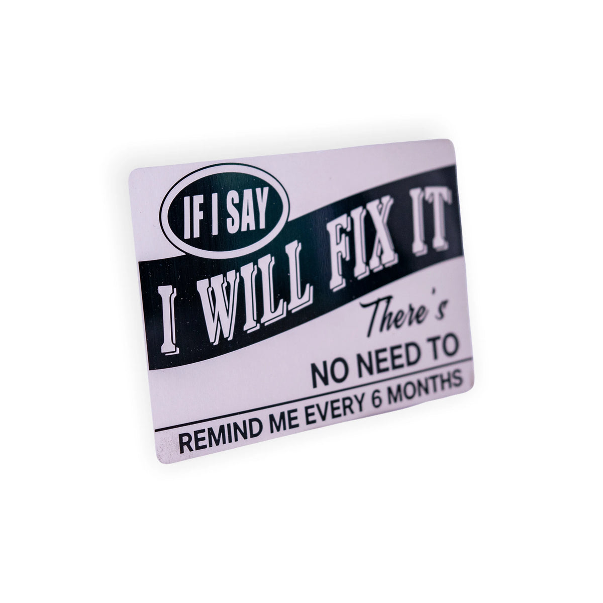“I’ll Fix It” Funny Engraved Aluminum Wallet Card – Husband Gift