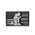 Football Prayer Laser-Engraved Aluminum Wallet Card