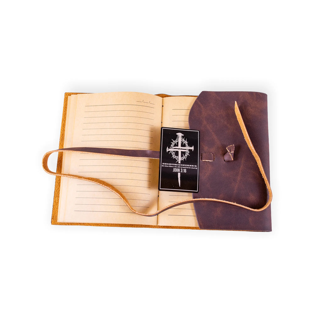 John 3:16 Christian Engraved Aluminum Wallet Card – Cross and Crown of Thorns