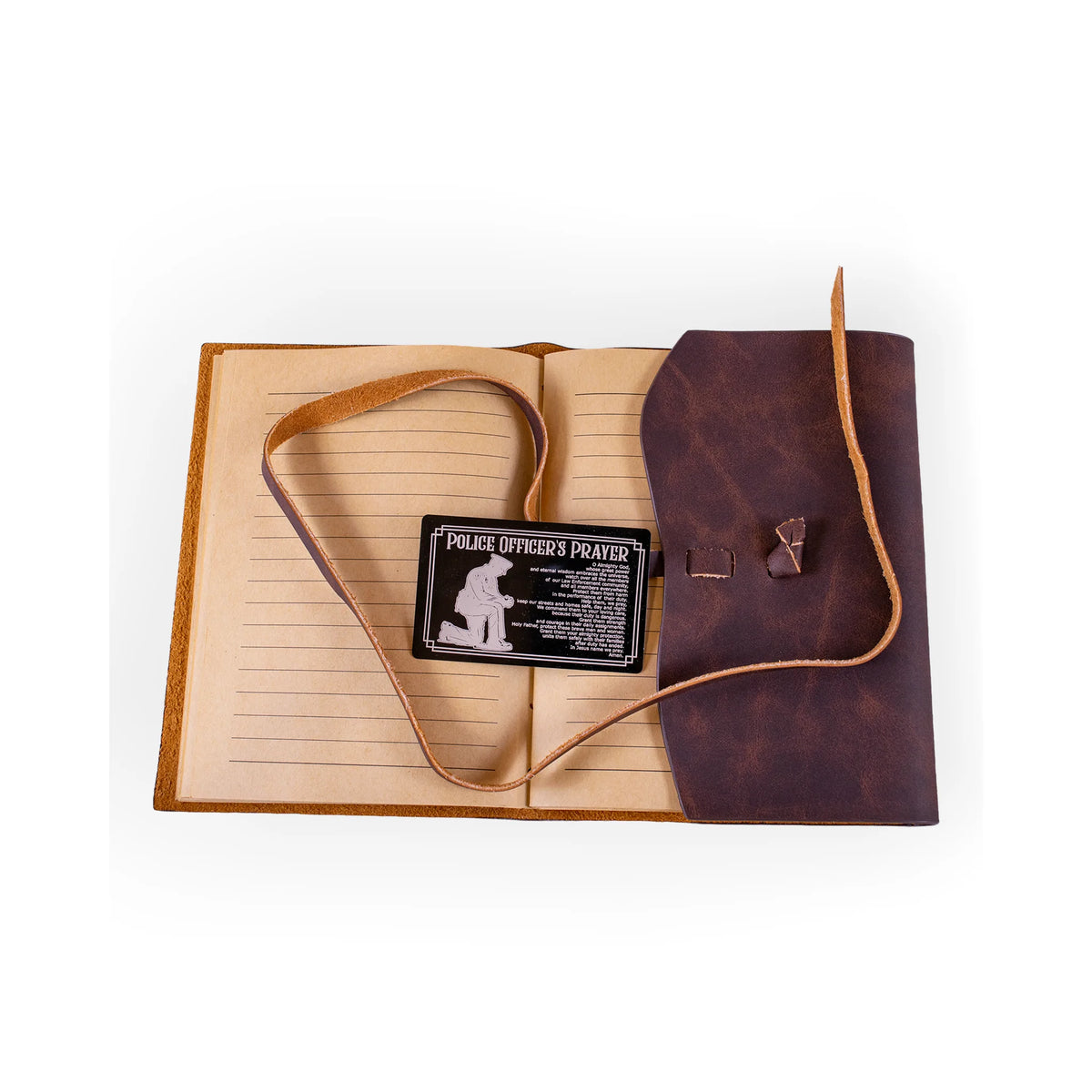 Police Officer’s Prayer Laser-Engraved Aluminum Wallet Card