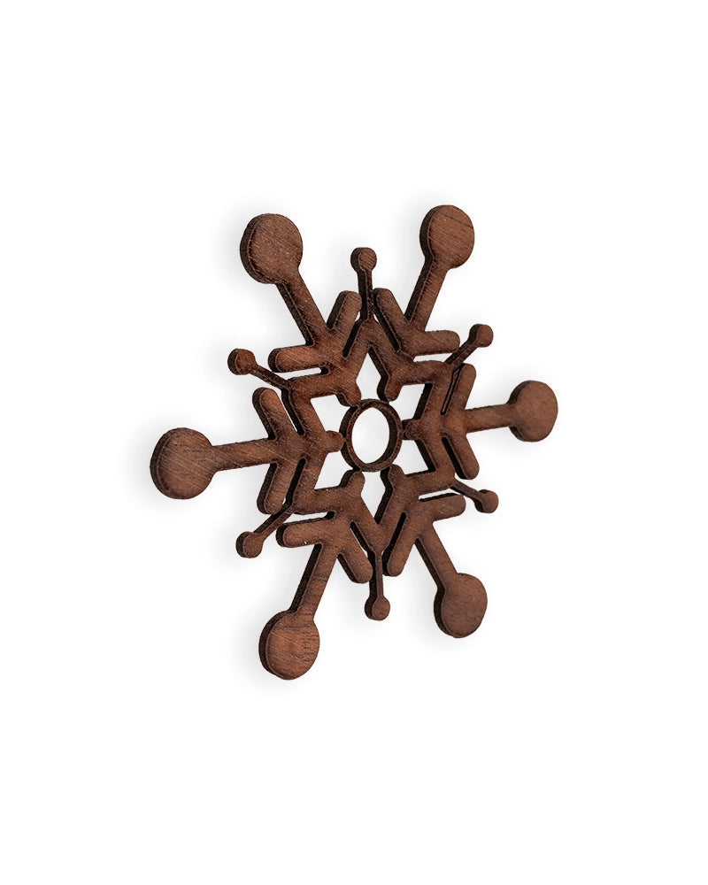 Wooden Snowflake Christmas Ornament – Rustic Holiday Décor