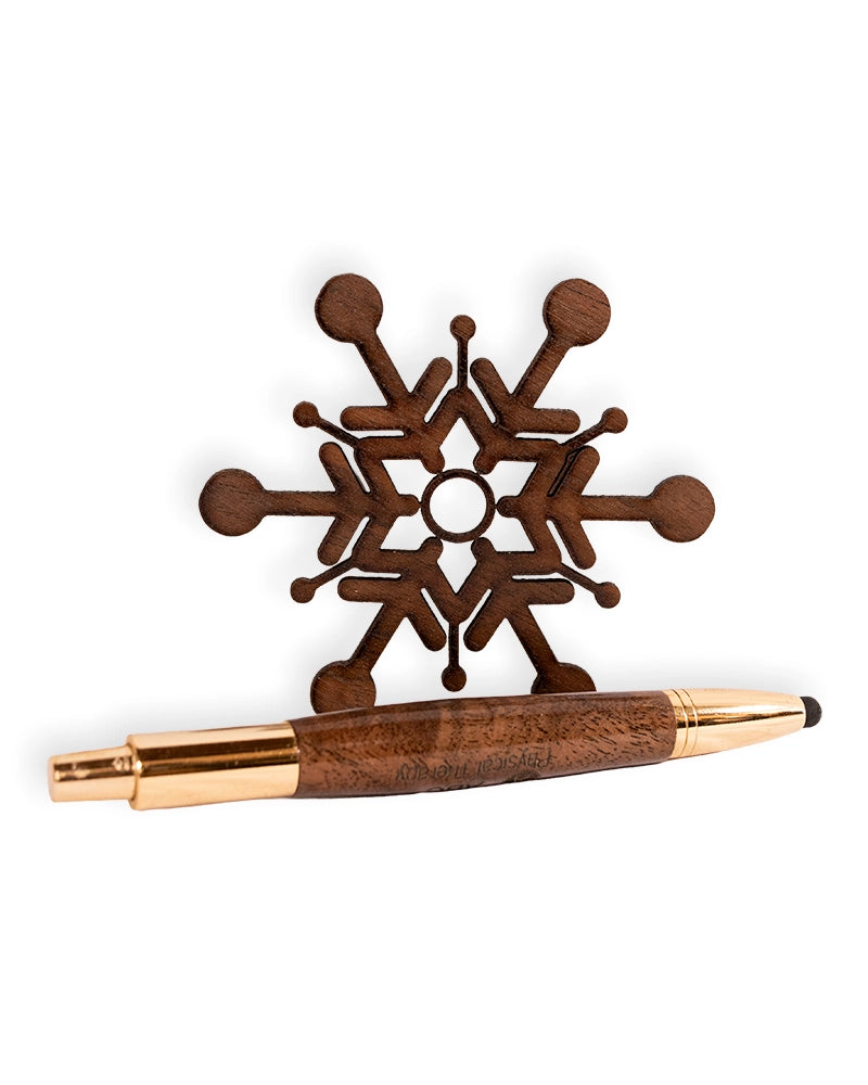 Wooden Snowflake Christmas Ornament – Rustic Holiday Décor