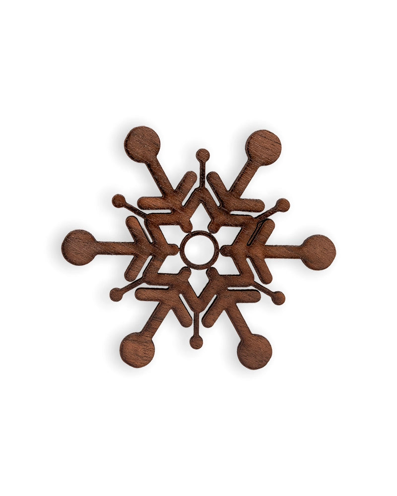 Wooden Snowflake Christmas Ornament – Rustic Holiday Décor