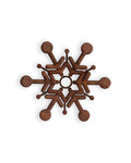 Wooden Snowflake Christmas Ornament – Rustic Holiday Décor