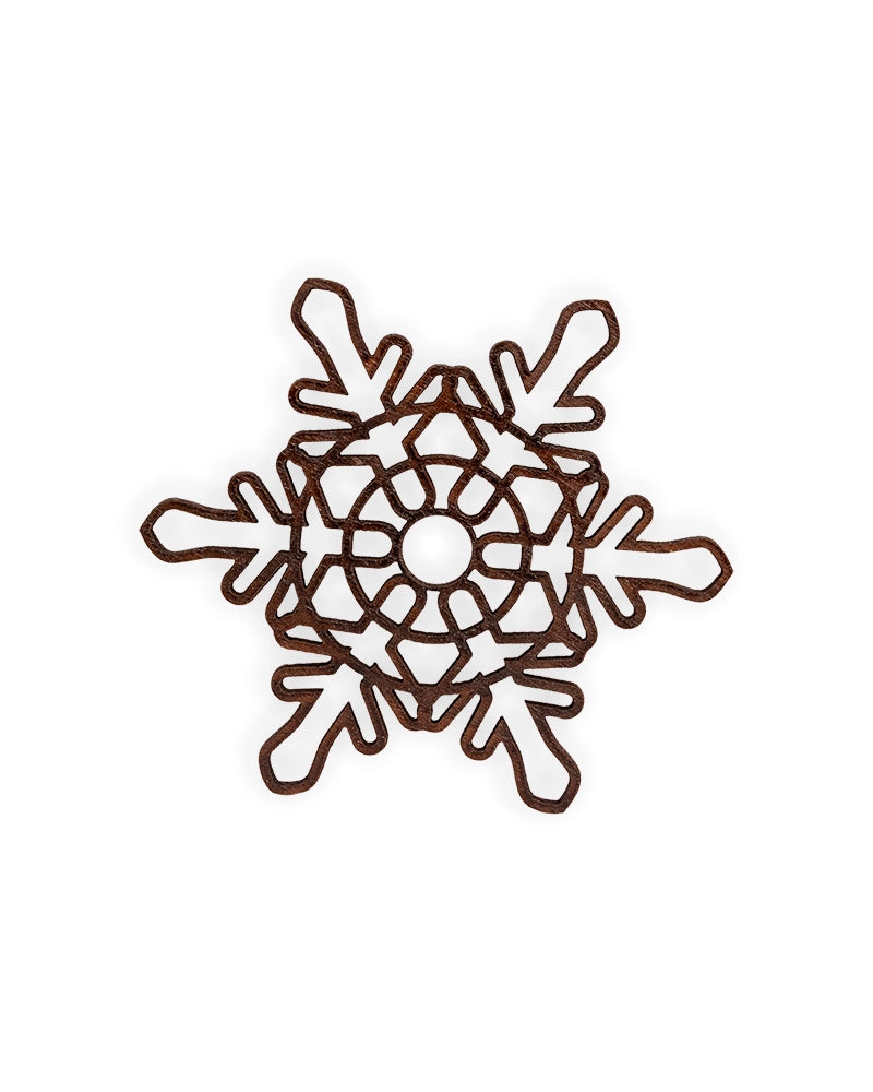 Wooden Snowflake Christmas Ornament – Rustic Holiday Décor