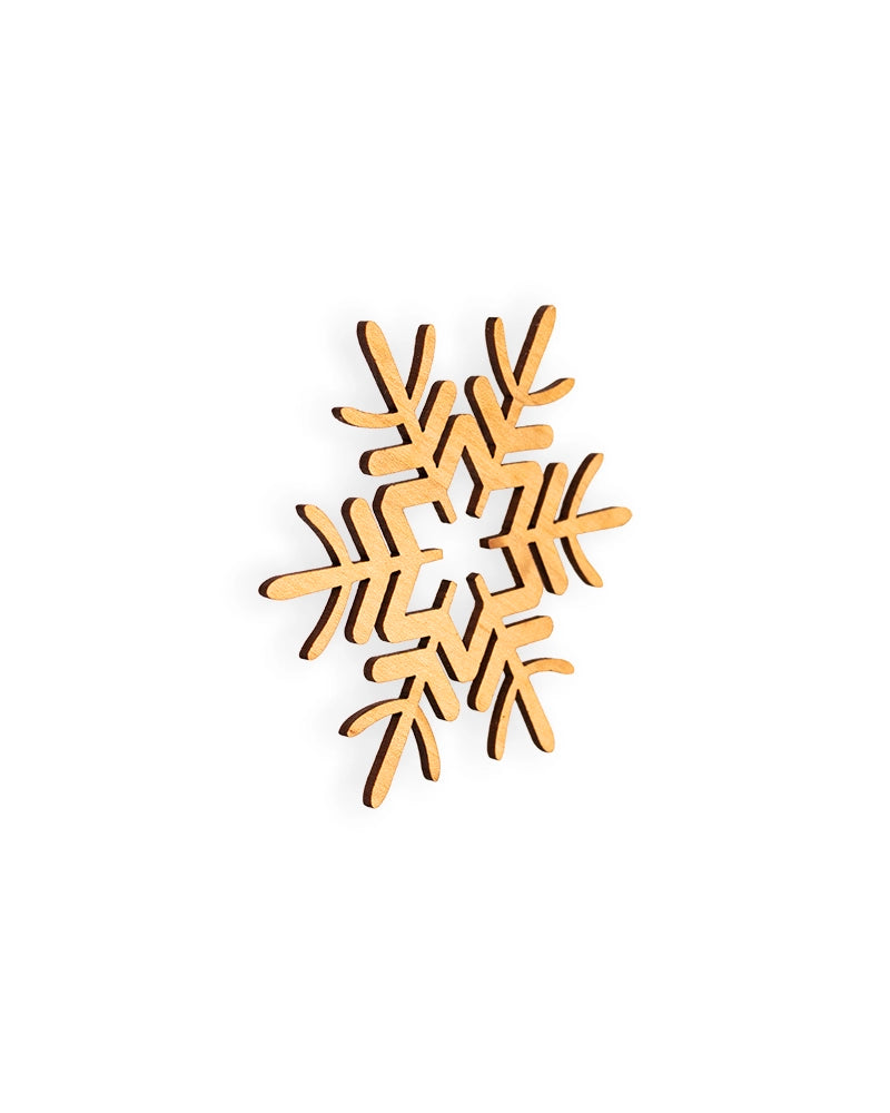 Wooden Snowflake Christmas Ornament – Rustic Holiday Décor