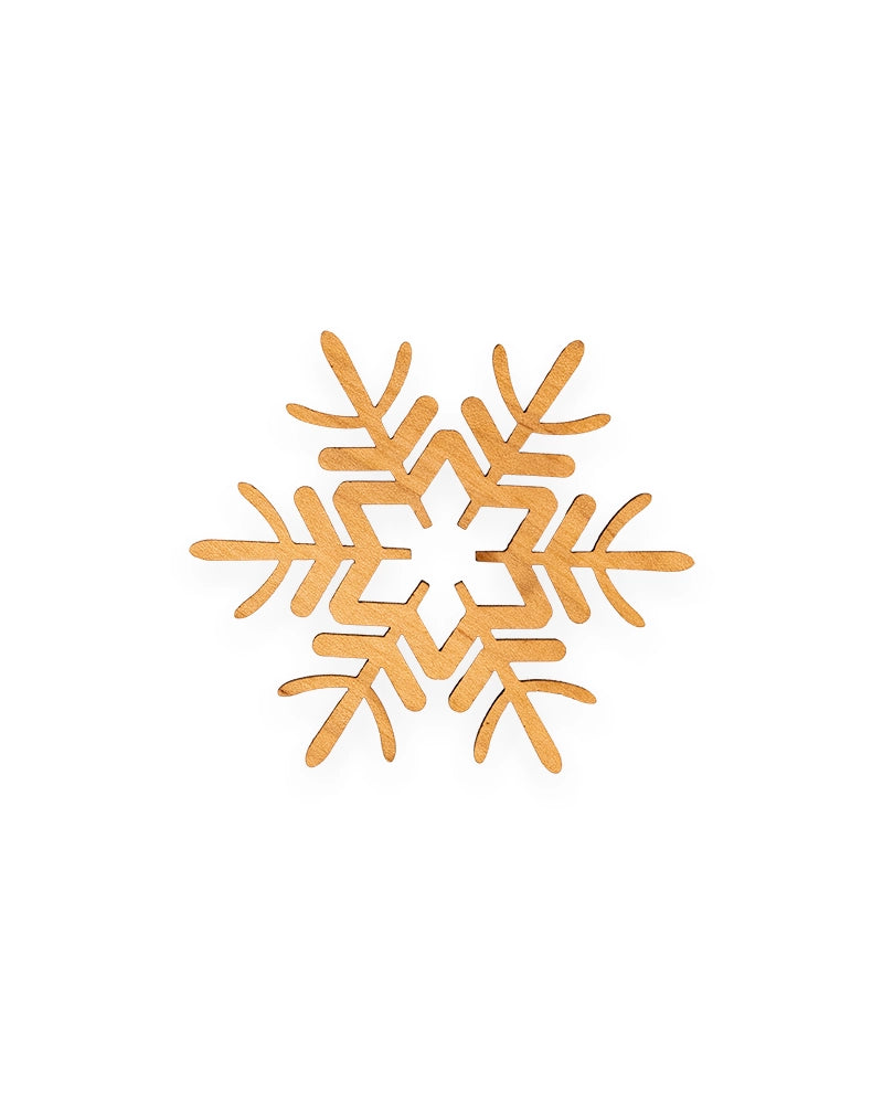 Wooden Snowflake Christmas Ornament – Rustic Holiday Décor