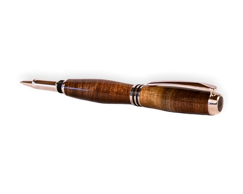 Tycoon Handcrafted Walnut Rollerball Pen – Executive Gift