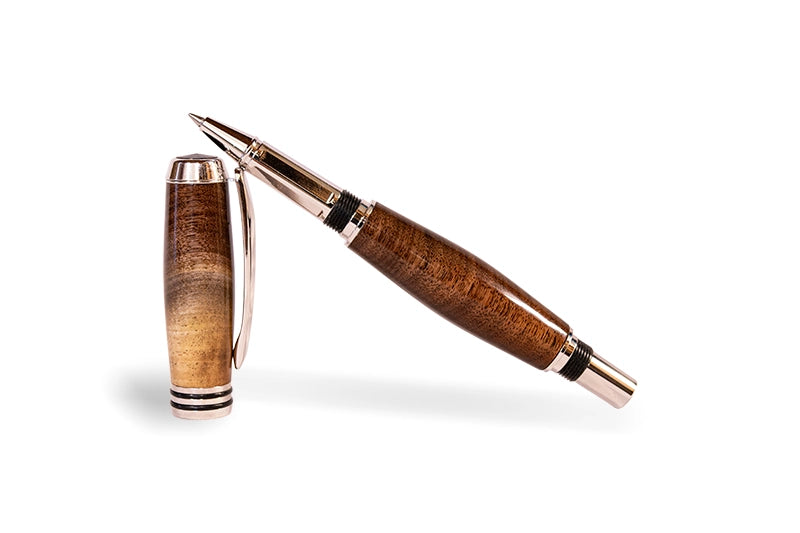 Tycoon Handcrafted Walnut Rollerball Pen – Executive Gift