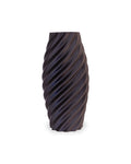 Modern Black Spiral Vase – 3D-Printed Twisted Home Décor