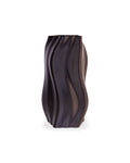 Modern Black Wave Vase – 3D-Printed Sculptural Home Décor