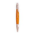 Handcrafted Light Wood Click Ballpoint Pen with Satin Silver Hardware