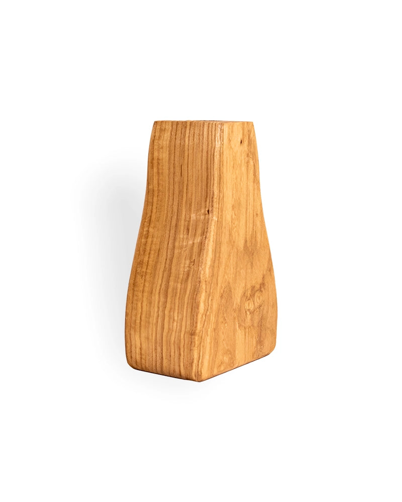 Minimalist Wooden Single-Stem Bud Vase – Natural Home Décor