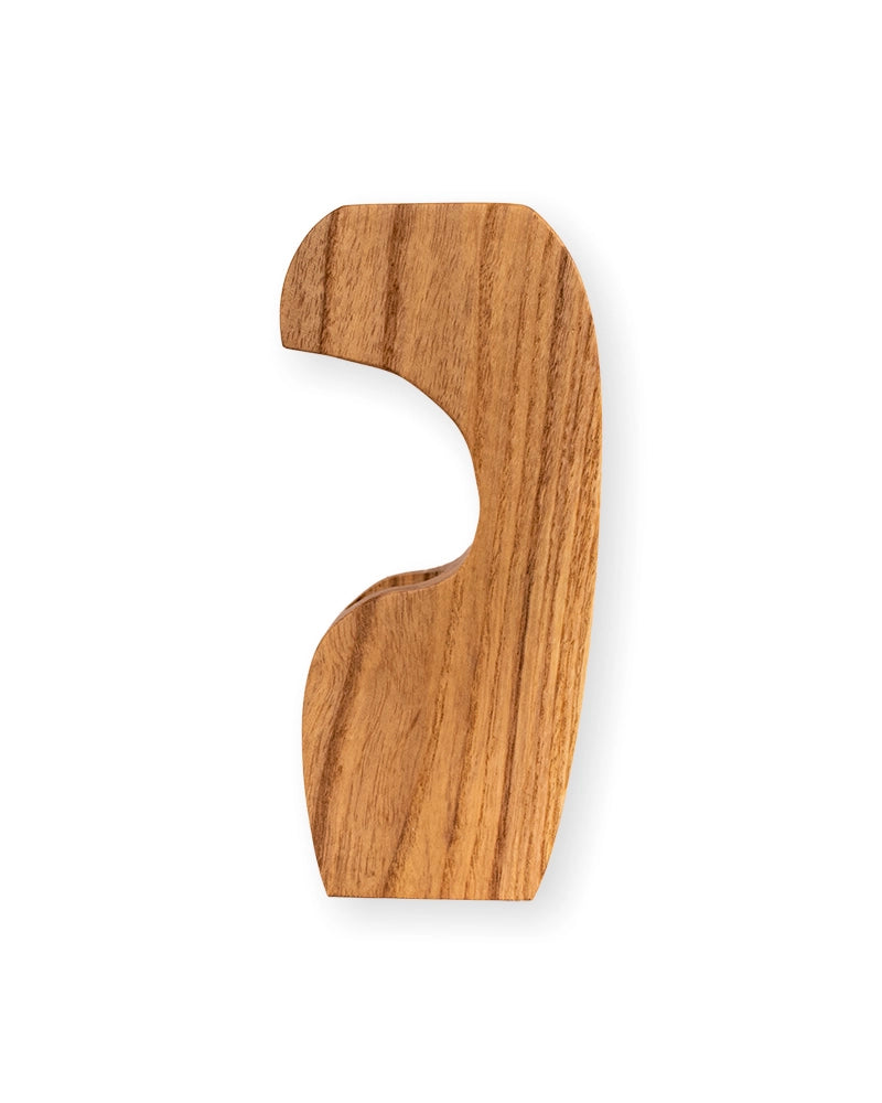 Sculptural Wooden Single-Stem Bud Vase – Minimalist Home Décor