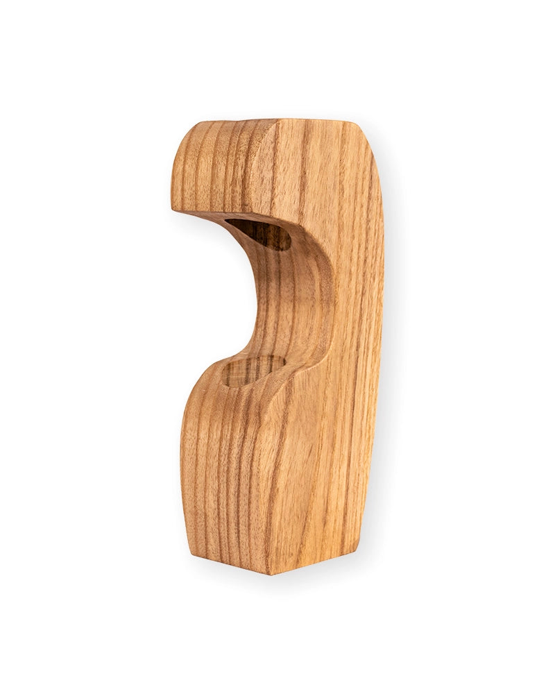 Sculptural Wooden Single-Stem Bud Vase – Minimalist Home Décor