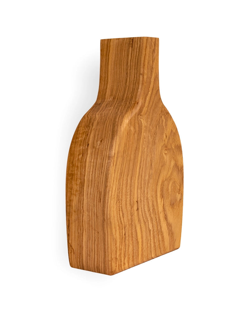 Sculptural Wooden Bud Vase – Modern Single-Stem Home Décor