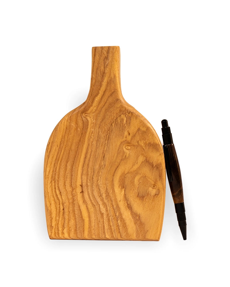 Sculptural Wooden Bud Vase – Modern Single-Stem Home Décor