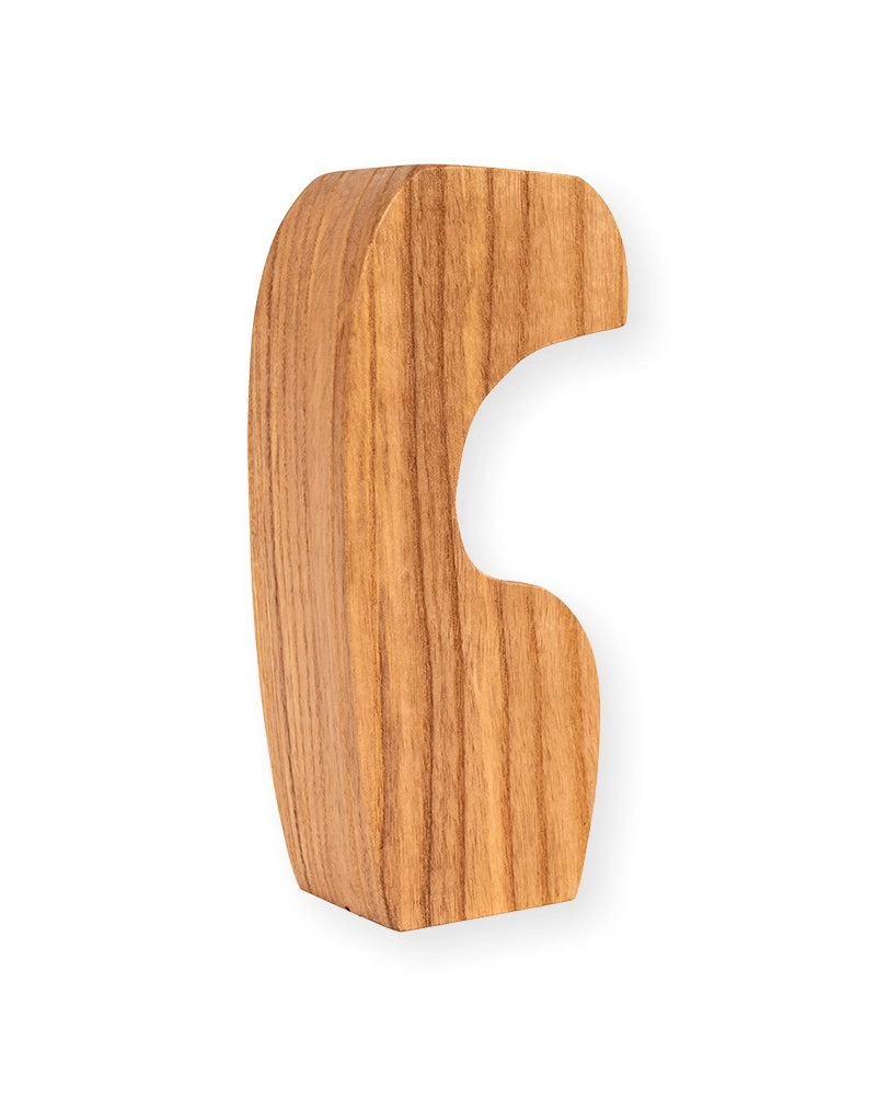 Sculptural Wooden Single-Stem Bud Vase – Minimalist Home Décor