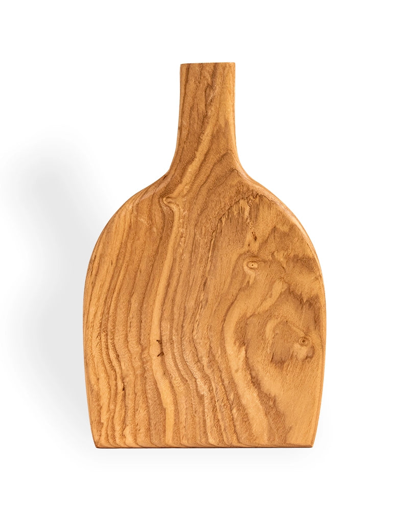 Sculptural Wooden Bud Vase – Modern Single-Stem Home Décor