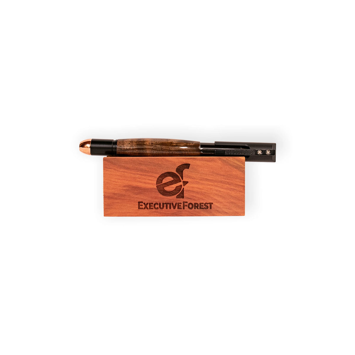 Semi-Auto Rifle Handcrafted Wood Ballpoint Pen – Tactical Gift
